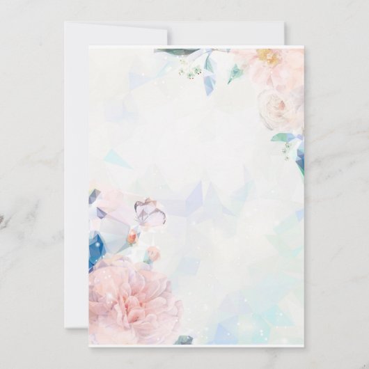 Weddensuitnodiging Kaart (Achterkant)