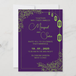 Weddensuitnodiging Kaart