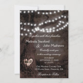 Weddensuitnodiging | Lichtboom Kaart (Voorkant)