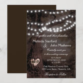 Weddensuitnodiging | Lichtboom Kaart (Voorkant / Achterkant)