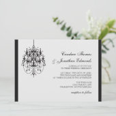 Weddensuitnodiging | Luchters |lgr Kaart (Staand voorkant)