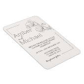 Weddensuitnodiging Magneet (Rechterzijde)