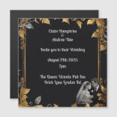 Weddensuitnodiging Magnetische Uitnodiging (Voorkant / Achterkant)