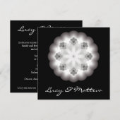 Weddensuitnodiging met Mandala Illustratie Kaart (Voorkant / Achterkant)