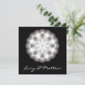 Weddensuitnodiging met Mandala Illustratie Kaart (Staand voorkant)