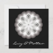 Weddensuitnodiging met Mandala Illustratie Kaart (Voorkant)