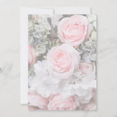 Weddensuitnodiging | Moderne geometrische roze roz Kaart (Achterkant)