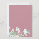 Weddensuitnodiging | Moderne geometrische wilde bl Kaart (Achterkant)