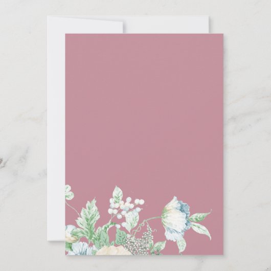 Weddensuitnodiging | Moderne geometrische wilde bl Kaart (Achterkant)