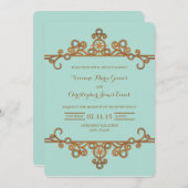 Weddensuitnodiging |  Nautisch Kaart (Voorkant / Achterkant)