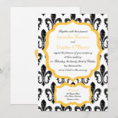 Weddensuitnodiging | New Orleans | Goud-plaatsverv Kaart (Voorkant / Achterkant)