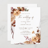 Weddensuitnodiging | november (Voorkant / Achterkant)