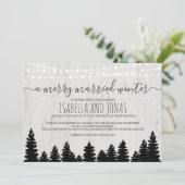 Weddensuitnodiging | Rijstwinter Kaart (Staand voorkant)