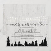 Weddensuitnodiging | Rijstwinter Kaart (Voorkant / Achterkant)