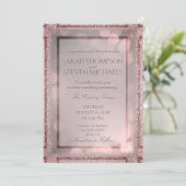 Weddensuitnodiging | Roos Blush Kaart (Staand voorkant)