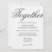 Weddensuitnodiging | Samen Kaart (Voorkant)