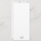 Weddensuitnodiging | Topaanbieding Kaart (Achterkant)