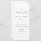 Weddensuitnodiging | Topaanbieding Kaart (Voorkant / Achterkant)