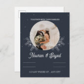 Weddensuitnodiging Uitnodiging Briefkaart (Voorkant / Achterkant)