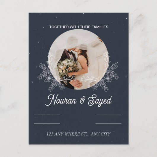 Weddensuitnodiging Uitnodiging Briefkaart (Voorkant)