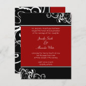 Weddensuitnodiging Uitnodiging Briefkaart (Voorkant / Achterkant)