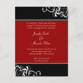 Weddensuitnodiging Uitnodiging Briefkaart (Voorkant)