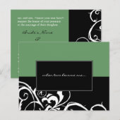 Weddensuitnodiging Uitnodiging Briefkaart (Voorkant / Achterkant)