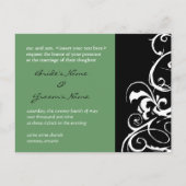 Weddensuitnodiging Uitnodiging Briefkaart (Achterkant)