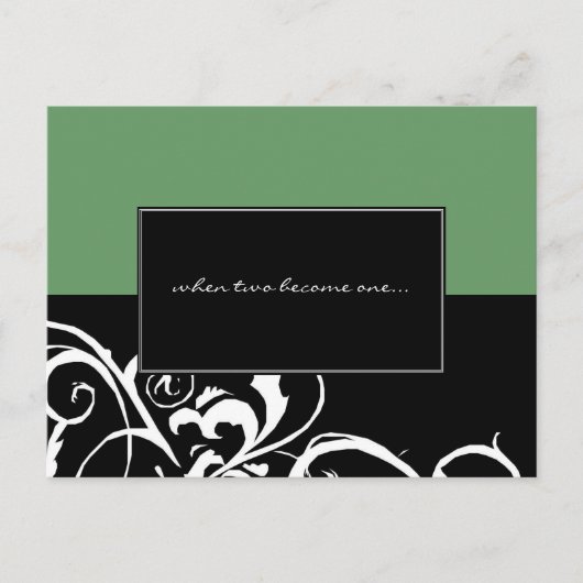 Weddensuitnodiging Uitnodiging Briefkaart (Voorkant)