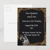 Weddensuitnodiging Uitnodiging Briefkaart (Voorkant / Achterkant)