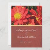 Weddensuitnodiging van bruid- en bruinouders. kaart (Achterkant)