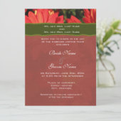 Weddensuitnodiging van bruid- en bruinouders. kaart (Staand voorkant)