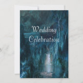 Weddensuitnodiging | Waterval in de bergen Kaart (Voorkant)