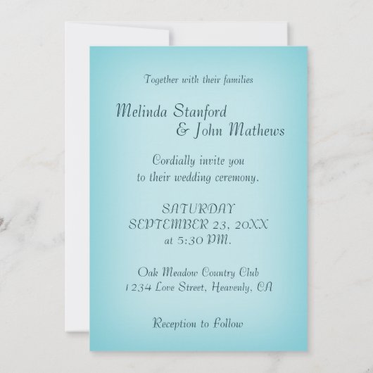 Weddensuitnodiging | Waterval in de bergen Kaart (Achterkant)