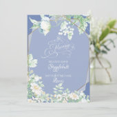 Weddensuitnodiging | Wilde bloemen en bessen Kaart (Staand voorkant)