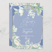 Weddensuitnodiging | Wilde bloemen en bessen Kaart (Voorkant / Achterkant)