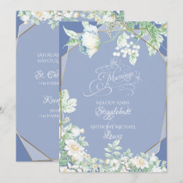 Weddensuitnodiging | Wilde bloemen en bessen Kaart
