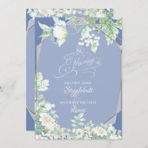 Weddensuitnodiging   Wilde bloemen en bessen Kaart