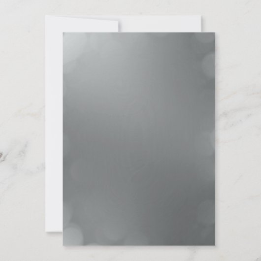 Weddensuitnodiging | Zilver Kaart (Achterkant)