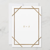 Weddensuitnodigingskaart, Great Gatsby, wit Kaart (Achterkant)