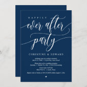 Weddensuitsluiting, gelukkig altijd na een feestje kaart (Voorkant / Achterkant)