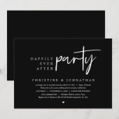 Weddensuitsluiting, gelukkig altijd na een feestje kaart (Voorkant / Achterkant)