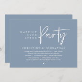 Weddensuitsluiting, gelukkig altijd na een feestje kaart (Voorkant / Achterkant)