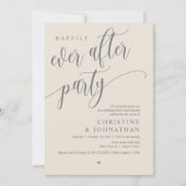 Weddensuitsluiting, gelukkig altijd na een feestje kaart (Voorkant)