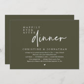 Weddensuitsluiting, gelukkig altijd na het eten kaart (Voorkant / Achterkant)