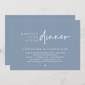 Weddensuitsluiting, gelukkig altijd na het eten kaart (Voorkant / Achterkant)