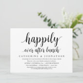 Weddensuitsluiting, gelukkig ooit na de lunch kaart (Staand voorkant)