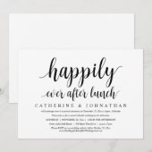 Weddensuitsluiting, gelukkig ooit na de lunch kaart (Voorkant / Achterkant)