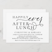 Weddensuitsluiting, gelukkig ooit na de lunch kaart (Voorkant / Achterkant)