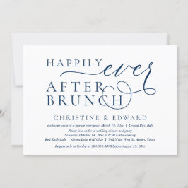 Weddensuitvoering, gelukkig ooit na Brunch Uitnodi Kaart